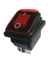 KCD 4 Suya Dayanıklı Elektrik Rocker Anahtarları 1 Büyük Geniş Düğme 9 Pin